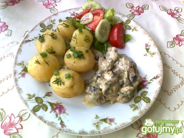 Kurczak z sosie śmietanowo- koperkowym Kurczak z sosie śmietanowo- koperkowym