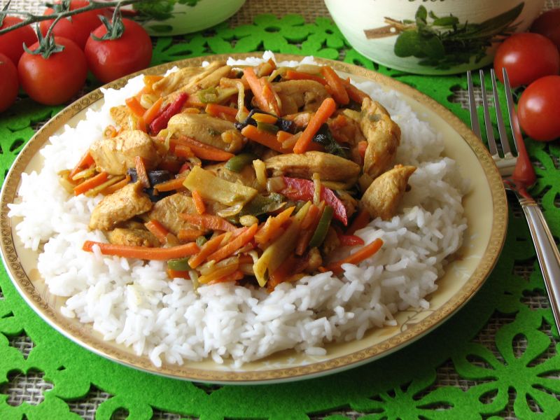 Kurczak z warzywami po chińsku Kurczak z warzywami po chińsku