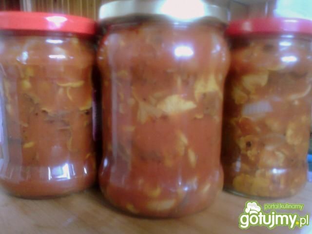 kurki marynowane w słodko-kwaśnym sosie kurki marynowane w słodko-kwaśnym sosie
