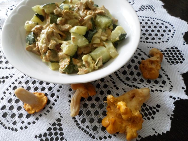 Kurki z cukinią Kurki z cukinią