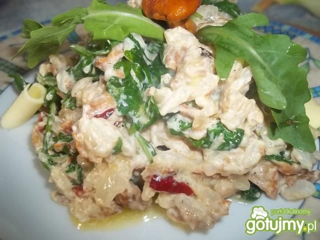 Kurki z ryżem i rukolą Kurki z ryżem i rukolą