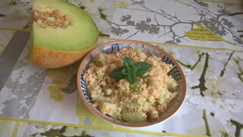 Kuskus z melonem Kuskus z melonem