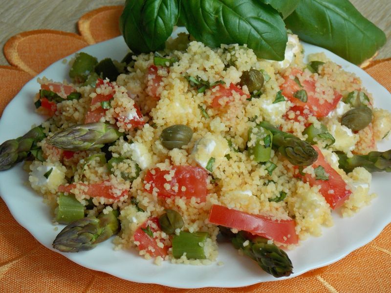 Kuskus ze szparagami