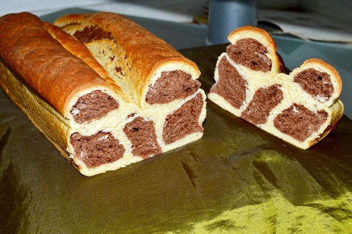 Łaciata maślana chałka Łaciata maślana chałka