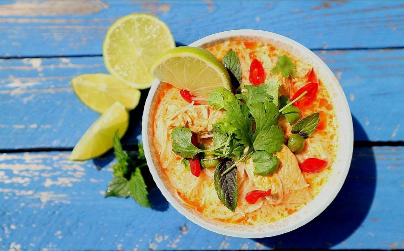 Laksa z kurczakiem  Laksa z kurczakiem