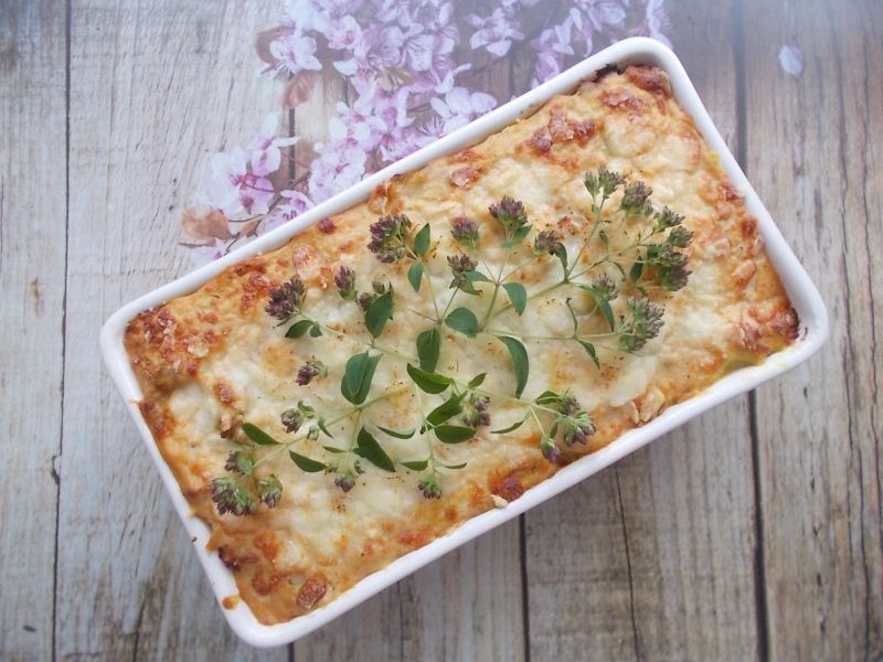 Lasagne w sosie z żółtymi pomidorami  Lasagne w sosie z żółtymi pomidorami