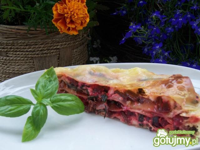 Lasagne z botwinką