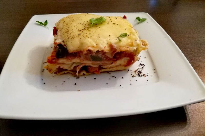 Lasagne z domowym makaronem i warzywami Lasagne z domowym makaronem i warzywami