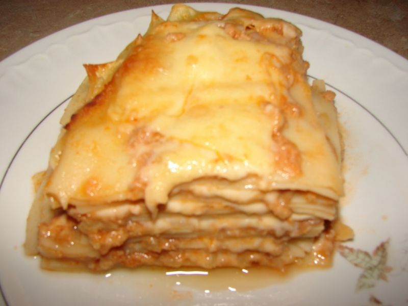 Lasagne z gotowanym mięsem Lasagne z gotowanym mięsem
