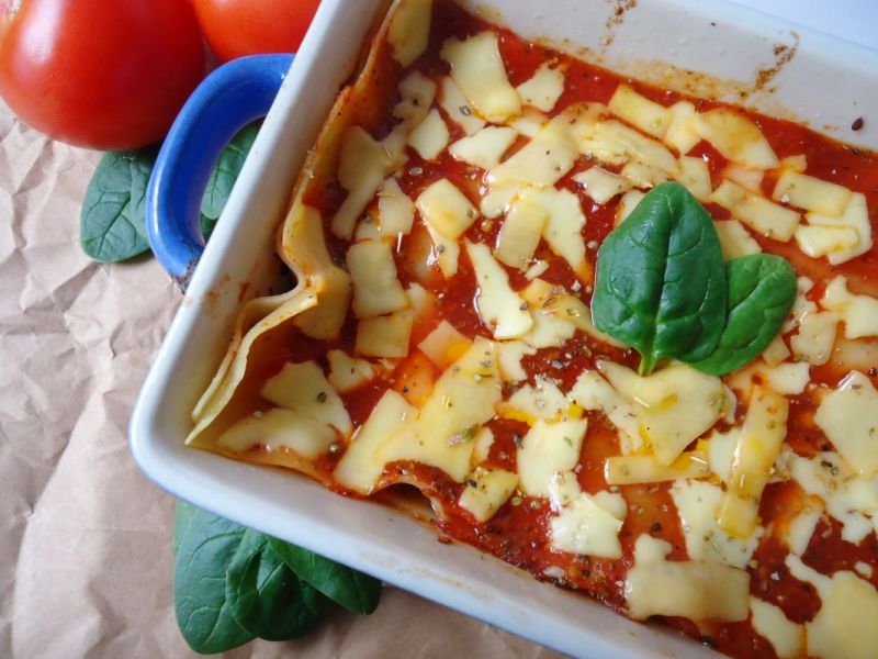 Lasagne z grillowanymi warzywami