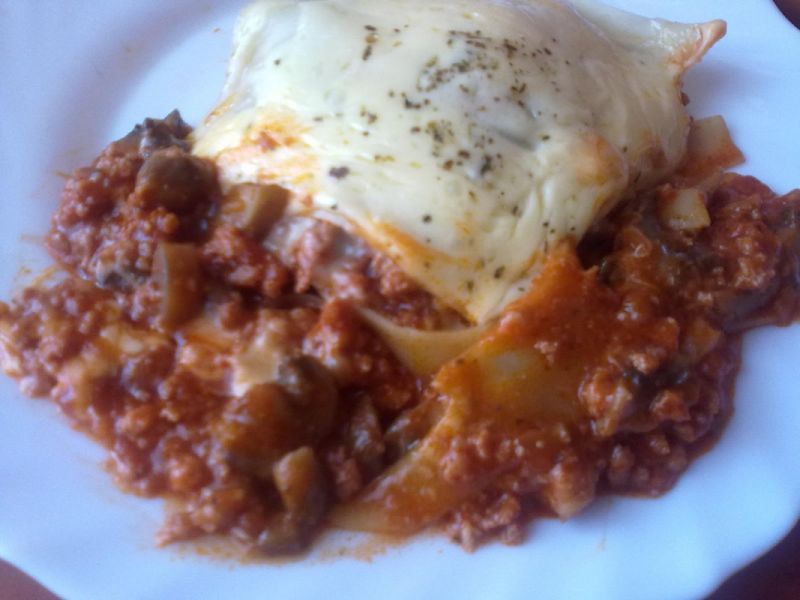 Lasagne z grzybami i cukinią Lasagne z grzybami i cukinią