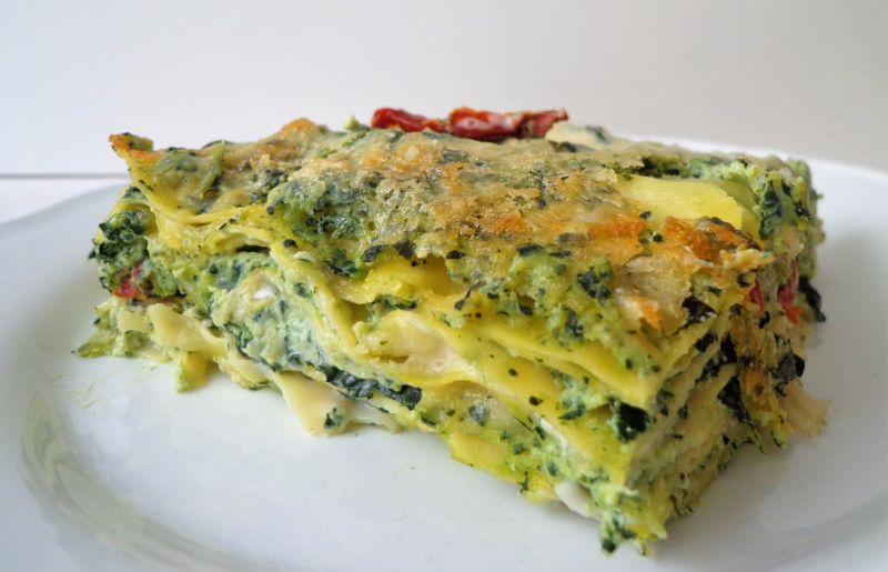 Lasagne z jarmużem i ricottą Lasagne z jarmużem i ricottą