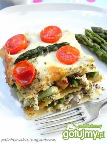 Lasagne z kurczakiem i szparagami Lasagne z kurczakiem i szparagami