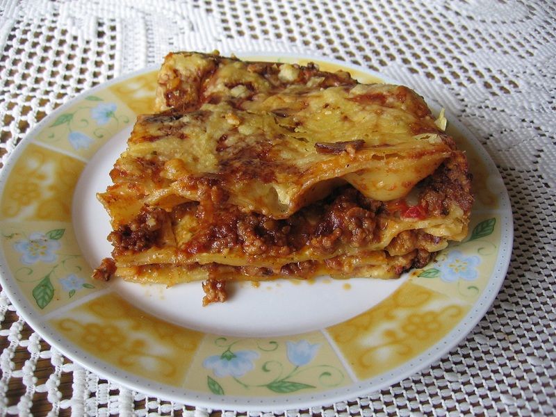 Lasagne z mięsem mielonym
