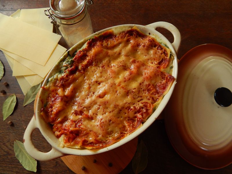 Lasagne ze szpinakiem i cukinią