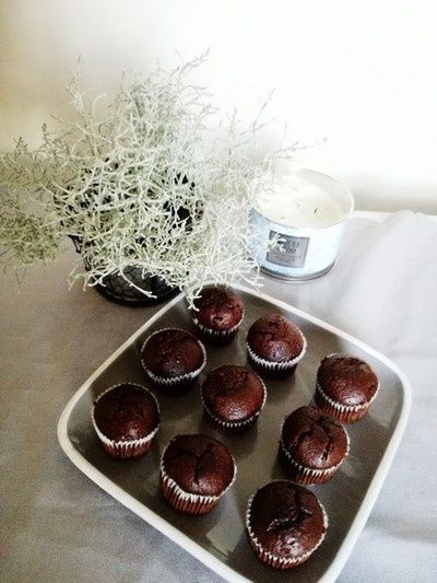 Lawendowo czekoladowe babeczki