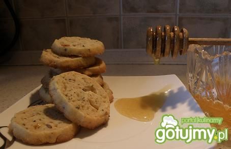 Lawendowo-miętowe ciasteczka na miodzie. Lawendowo-miętowe ciasteczka na miodzie.