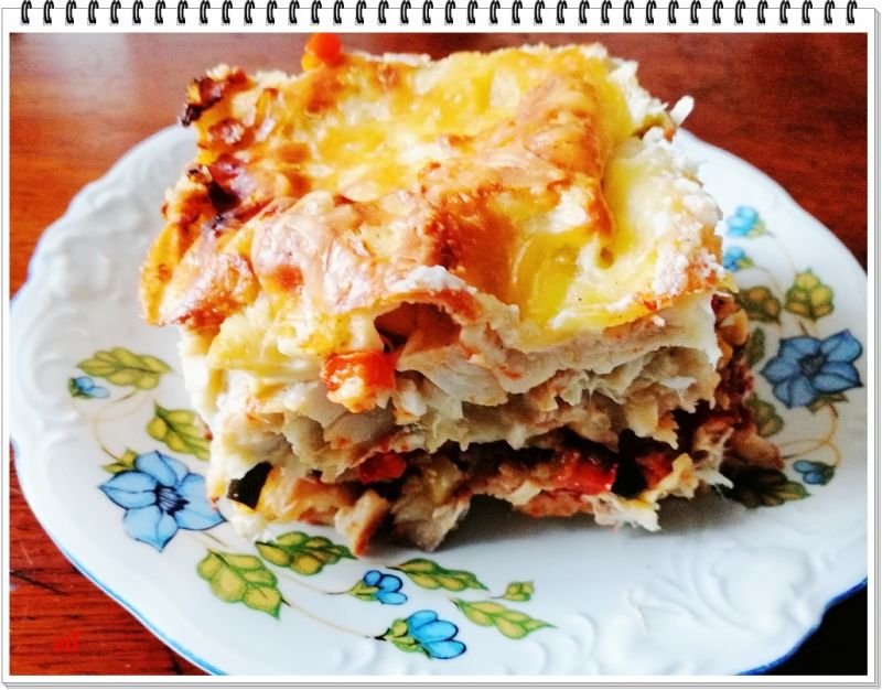 Lazania Eli z dorszem i warzywami Lazania Eli z dorszem i warzywami