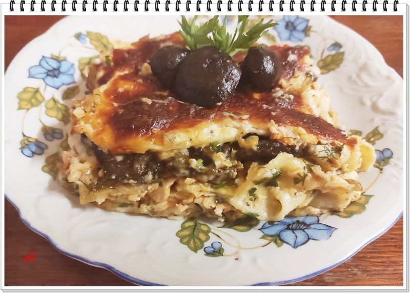 Lazania Eli z podgrzybkami