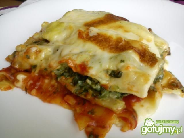 Lazania trzy kolory z kurczakiem