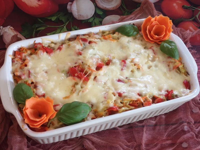 Lazania z młodą kapustką