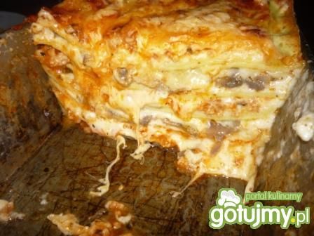 Lazania z pieczarką
