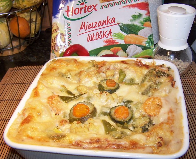 Lazanie z włoską mieszanką warzyw Lazanie z włoską mieszanką warzyw
