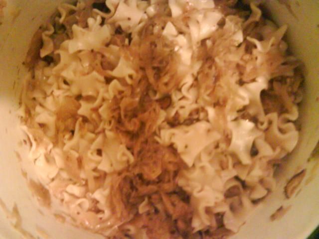 Łazanki z kapustą i grzybami