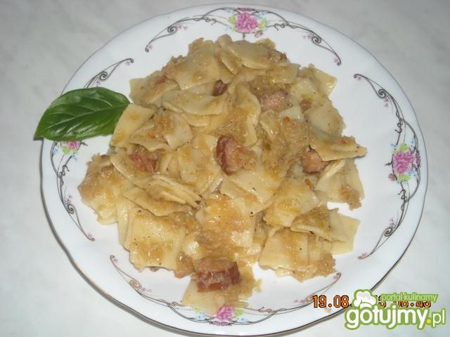 Łazanki z kapustą i kiełbasą 3