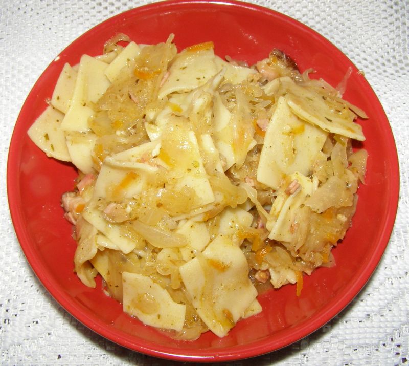 Łazanki z kiszoną kapustą