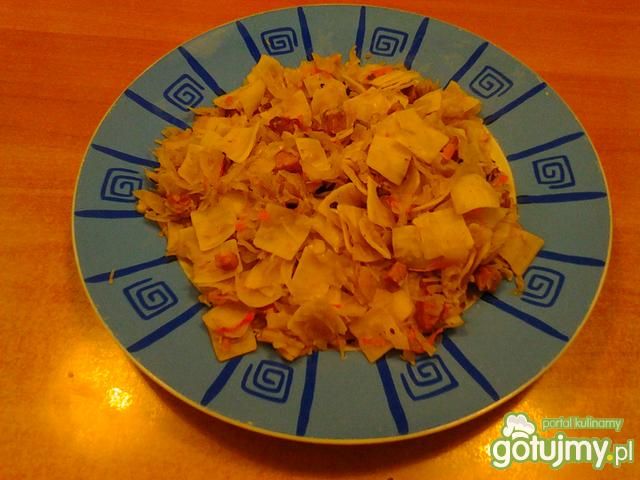 Łazanki z kiszonej kapusty z grzybami Łazanki z kiszonej kapusty z grzybami