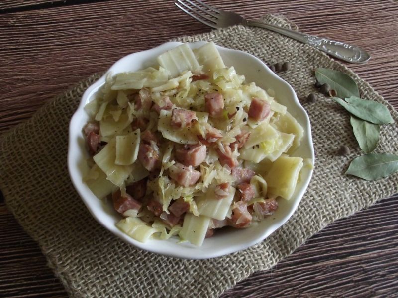 Łazanki z mieszaną kapustą