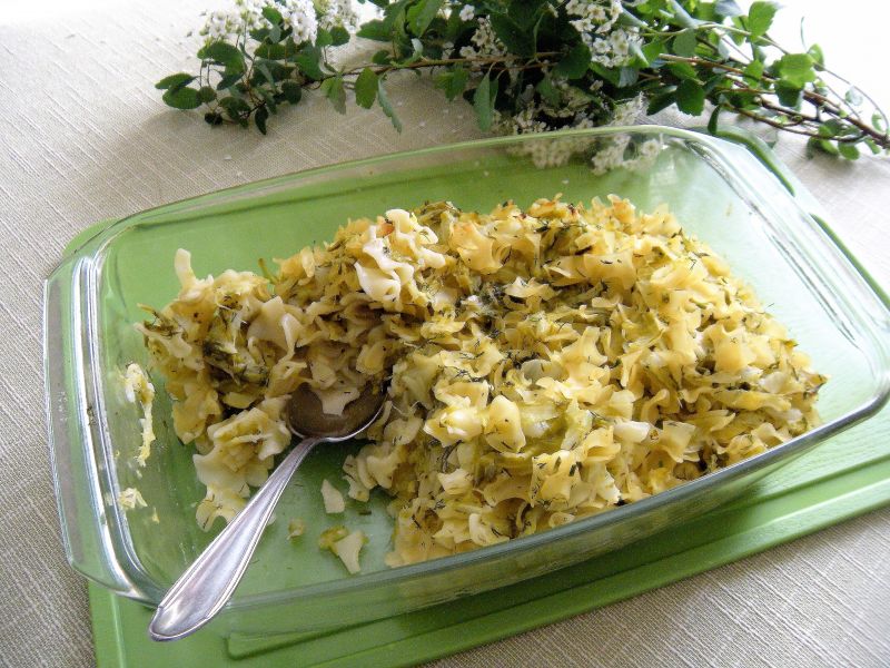 Łazanki z młodą kapustą Łazanki z młodą kapustą