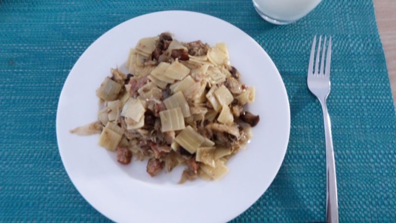 Łazanki z podgrzybkami Łazanki z podgrzybkami