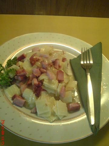 Łazanki z wędzonką