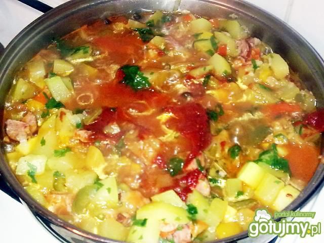 Leczo cukiniowo-paprykowe 2