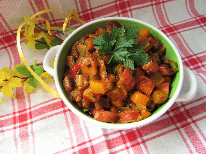 Leczo warzywne z dynią