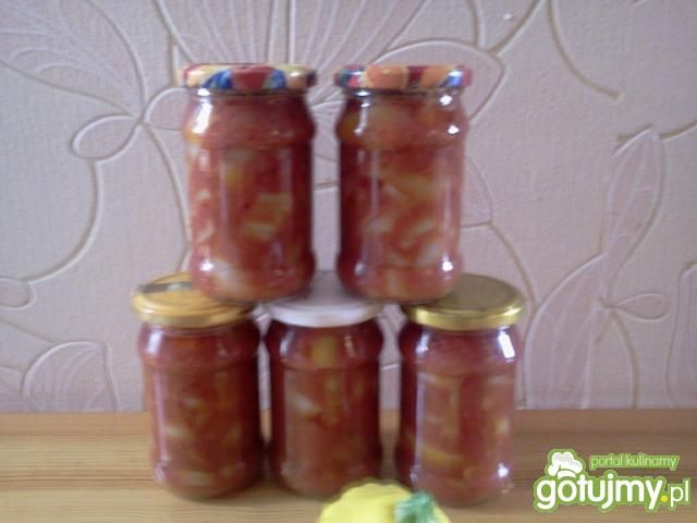 Leczo z białej papryki  na zimę Leczo z białej papryki  na zimę