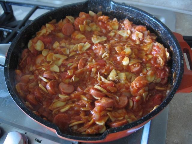 Leczo z cebuli i pieczarek