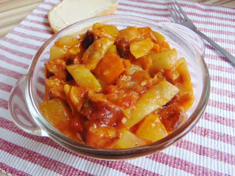 Leczo z cukinii z fasolka szparagową