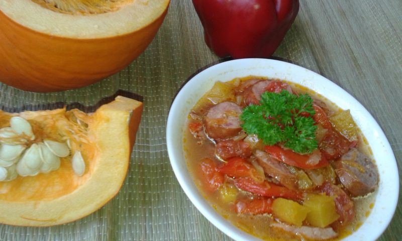 Leczo z dyni i pomidorów Leczo z dyni i pomidorów