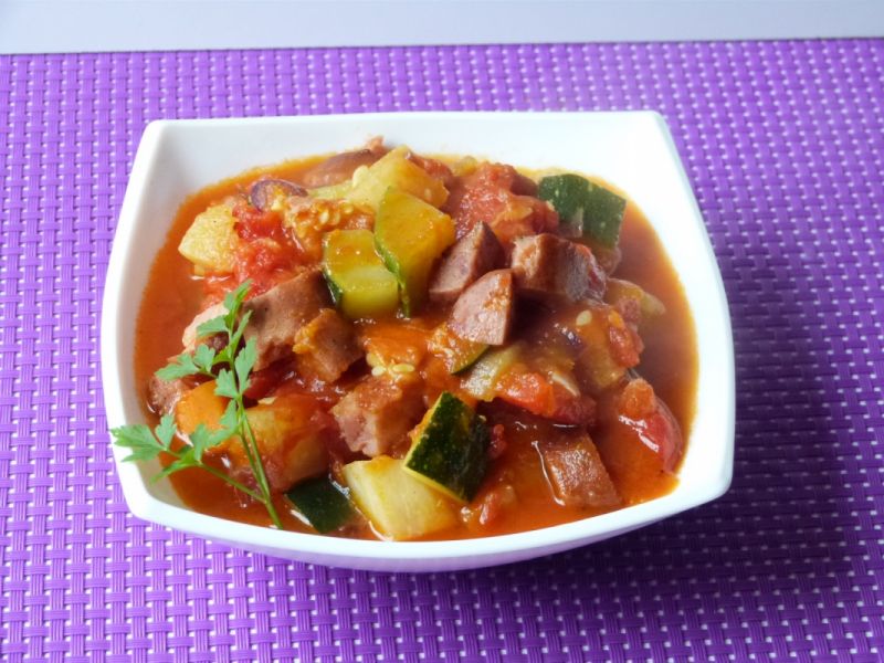 Leczo z dynią i kalarepką