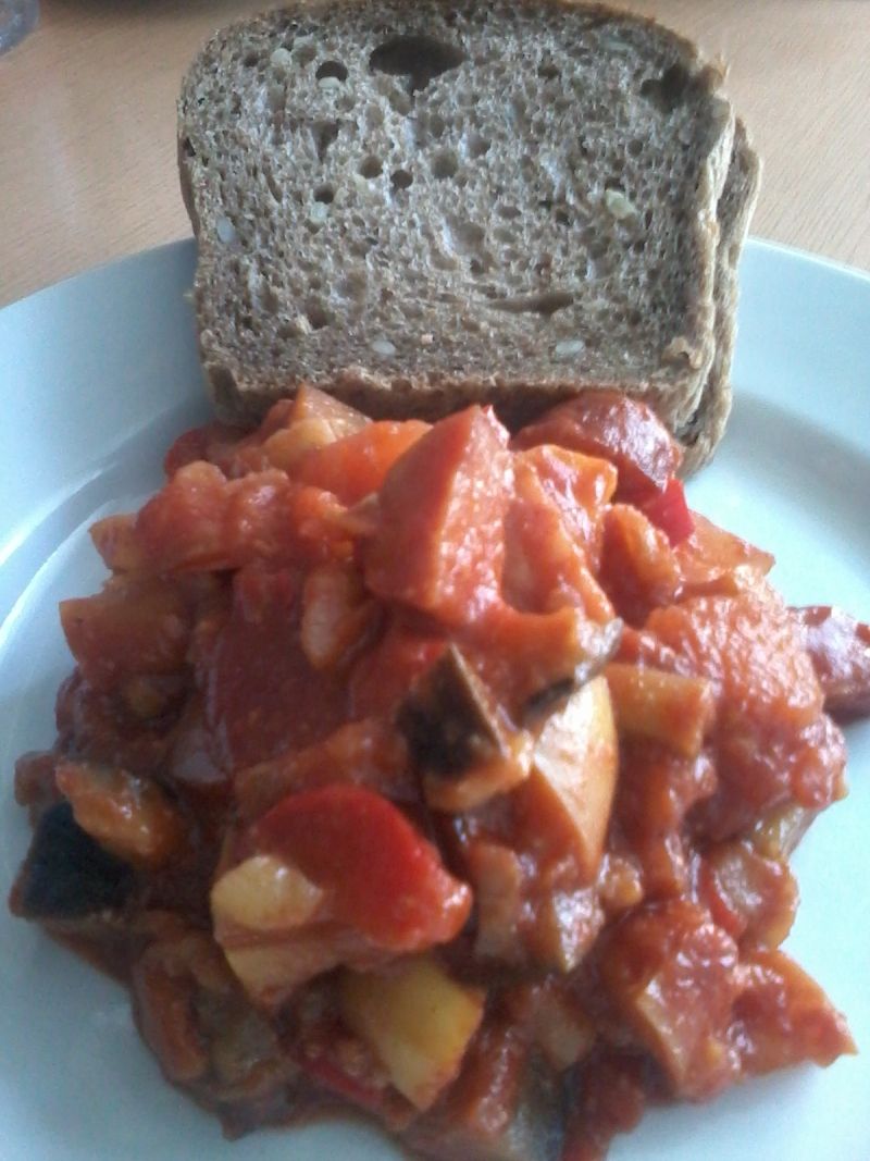 Leczo z jabłkiem i bakłażanem Leczo z jabłkiem i bakłażanem