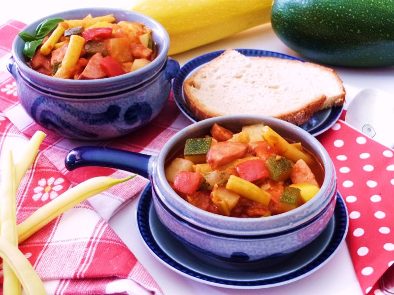 Leczo z kalarepą i fasolką szparagową Leczo z kalarepą i fasolką szparagową