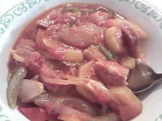 Leczo z kiełbaską i cukiną :)