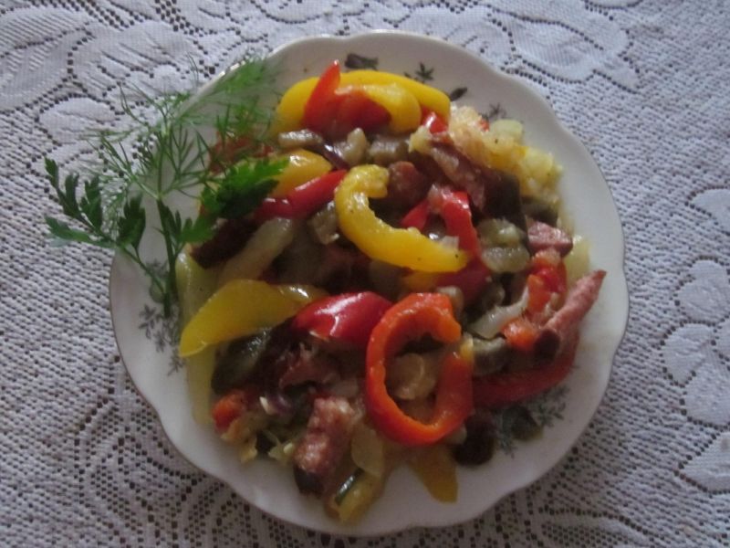 Leczo z kolorowej papryki Leczo z kolorowej papryki