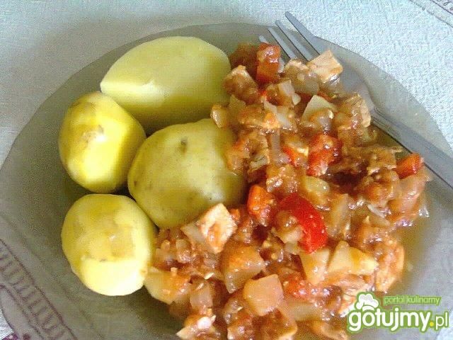 Leczo z patisonów Leczo z patisonów