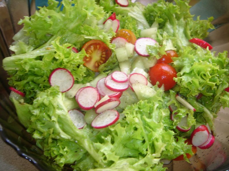 Lekka sałatka- dodatek do obiadu