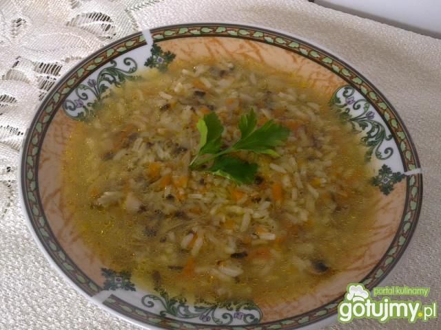 Lekka Zupa Rosołowa z Pieczarkami 