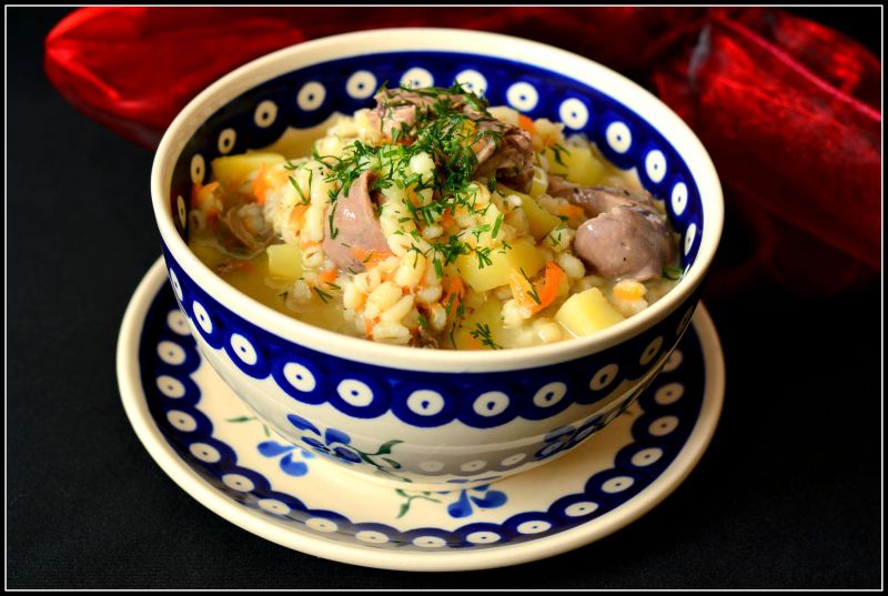 Lekka zupa z sercami